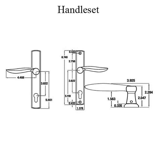 Handleset, Imperial 6260, Active with Key - Choose Color - Handleset, Imperial 6260, Active with Key - Choose Color