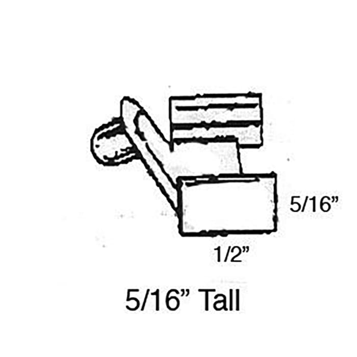 Window Parts: Grille / Grid Clip, 5/16 Tall,  Offset Plastic  8713 - Window Parts: Grille / Grid Clip, 5/16 Tall,  Offset Plastic  8713