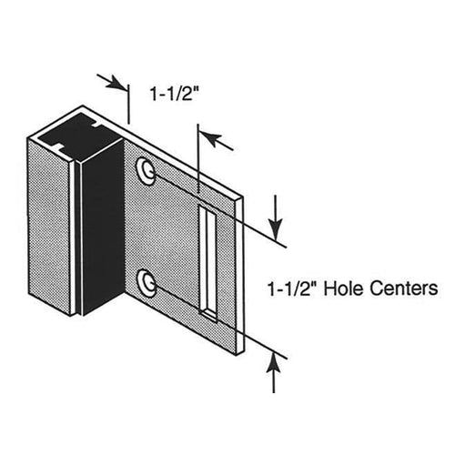 Inswing Door Flat Strike Plate with Slide Latch - Inswing Door Flat Strike Plate with Slide Latch
