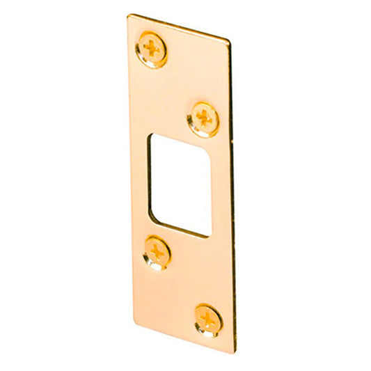High Security Deadbolt Strike Plate E2235 Brass