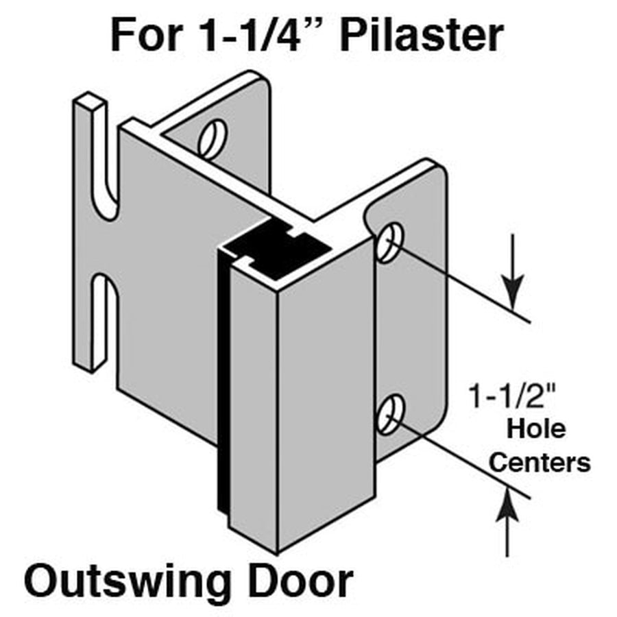 Outswing Door Strike Plate Keeper 1.5 Inch - Outswing Door Strike Plate Keeper 1.5 Inch