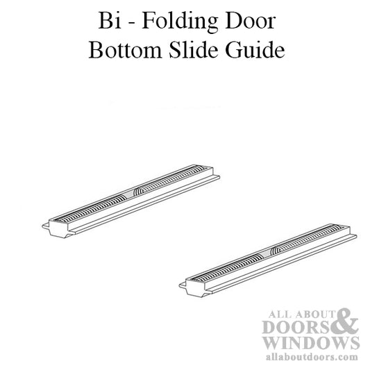BI-FOLD DOOR BOTTOM SLIDE GUIDE - 4 Inch - 2 Pack