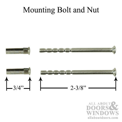 Blind Nut & Breakaway Mounting Bolt - Choose Finish - Blind Nut & Breakaway Mounting Bolt - Choose Finish