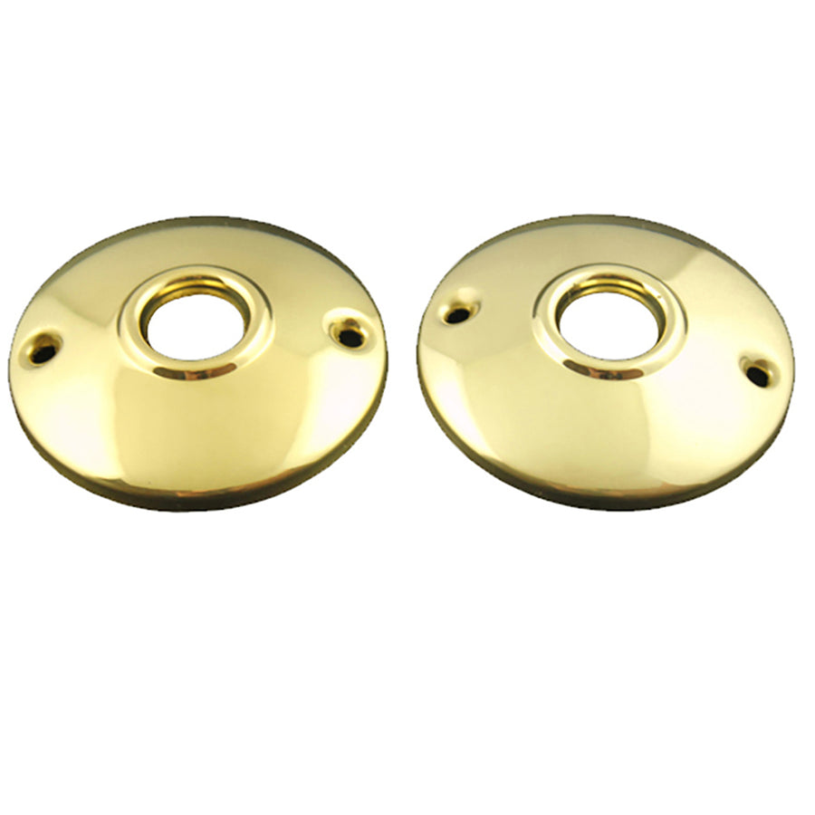 Rosettes, Door Trim  2-1/2 OD - Solid Brass (Pair) - Rosettes, Door Trim  2-1/2 OD - Solid Brass (Pair)