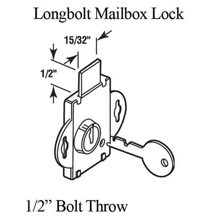 Mailbox Lock with 1/2