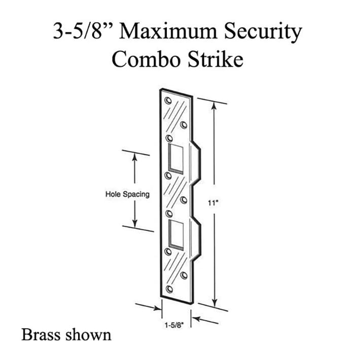 Strike, Maximum Security Combo Strike Plate - Choose Color - Strike, Maximum Security Combo Strike Plate - Choose Color