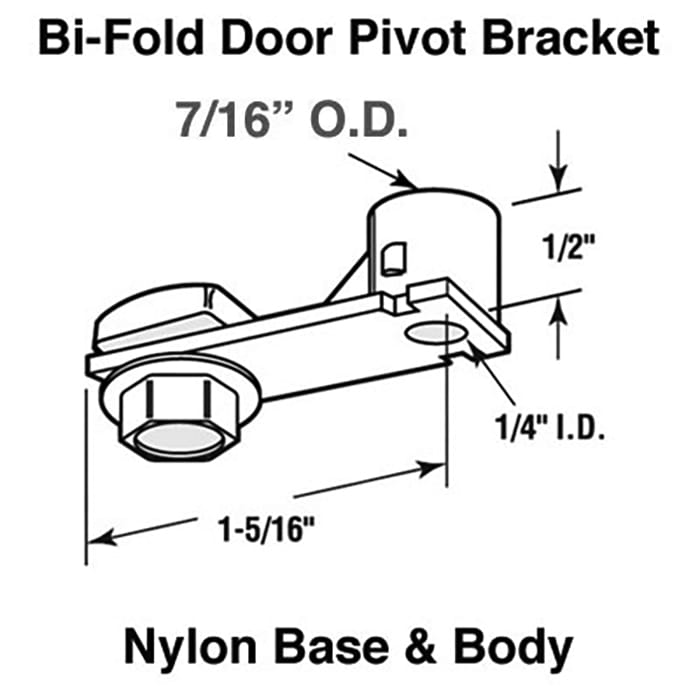 Pivot Socket - Nylon - Bifold Door - Pivot Socket - Nylon - Bifold Door