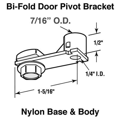 Pivot Socket - Nylon - Bifold Door - Pivot Socket - Nylon - Bifold Door
