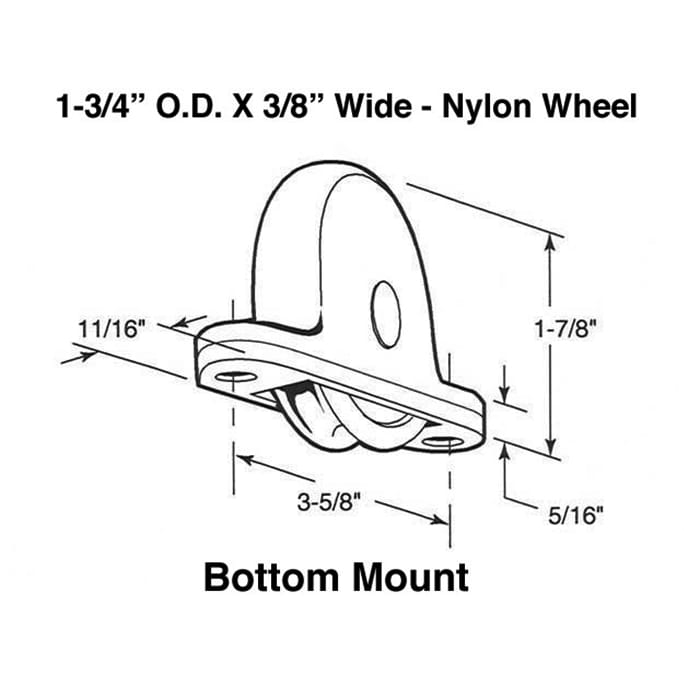 Roller - Bottom - Wardrobe Door - Roller - Bottom - Wardrobe Door