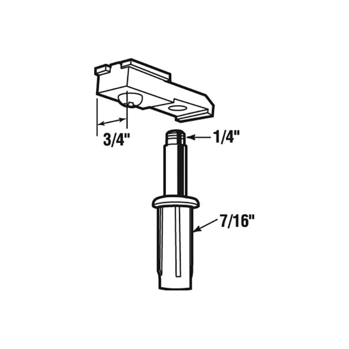 Bi-Fold Door Pivot and Track Socket - Nylon - Bi-Fold Door Pivot and Track Socket - Nylon