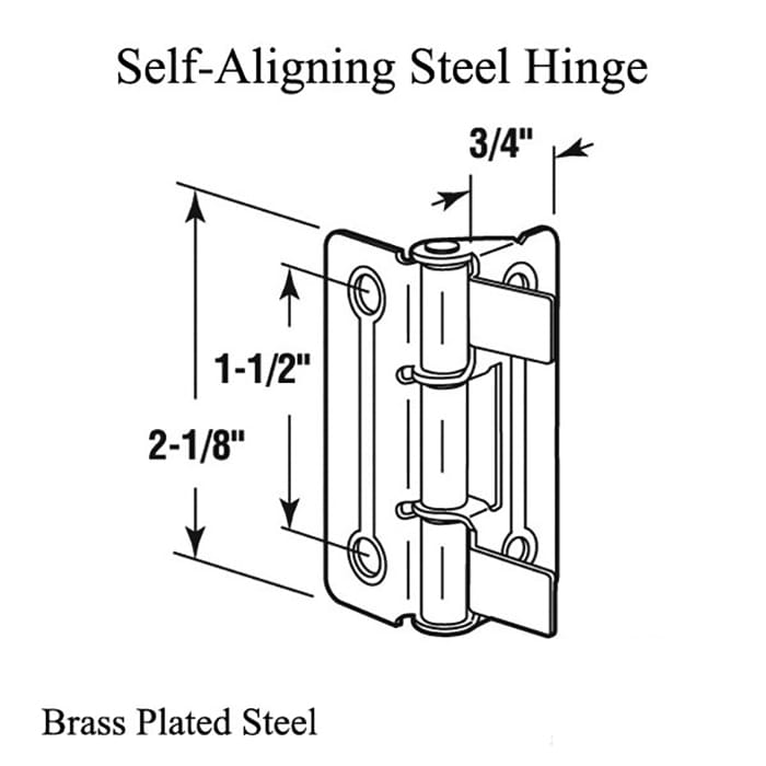 Bi Fold Closet Door Self Aligning Hinge - Bi Fold Closet Door Self Aligning Hinge