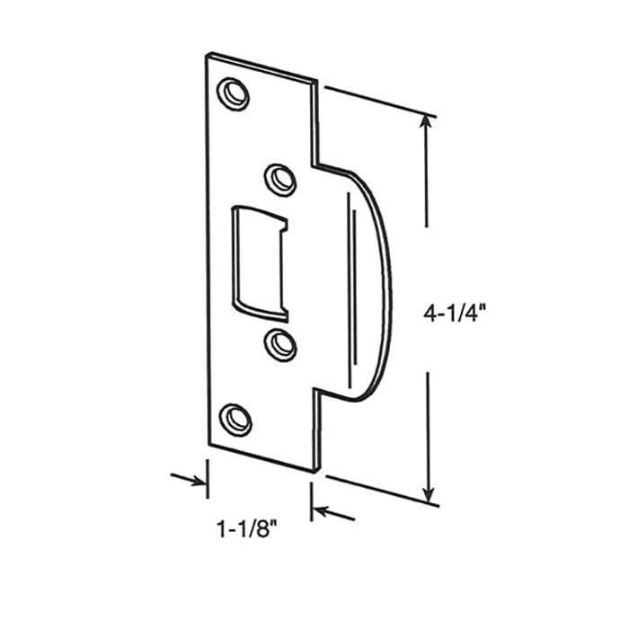 High Security Latch Strike - Choose Color - High Security Latch Strike - Choose Color