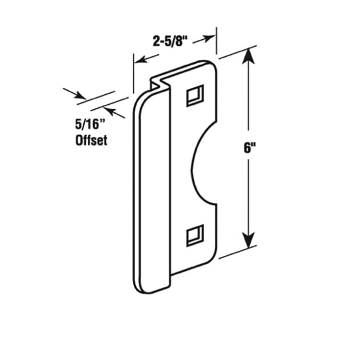Latch  Guard / Shield, 2-5/8 x 6 inch - Choose Color - Latch  Guard / Shield, 2-5/8 x 6 inch - Choose Color