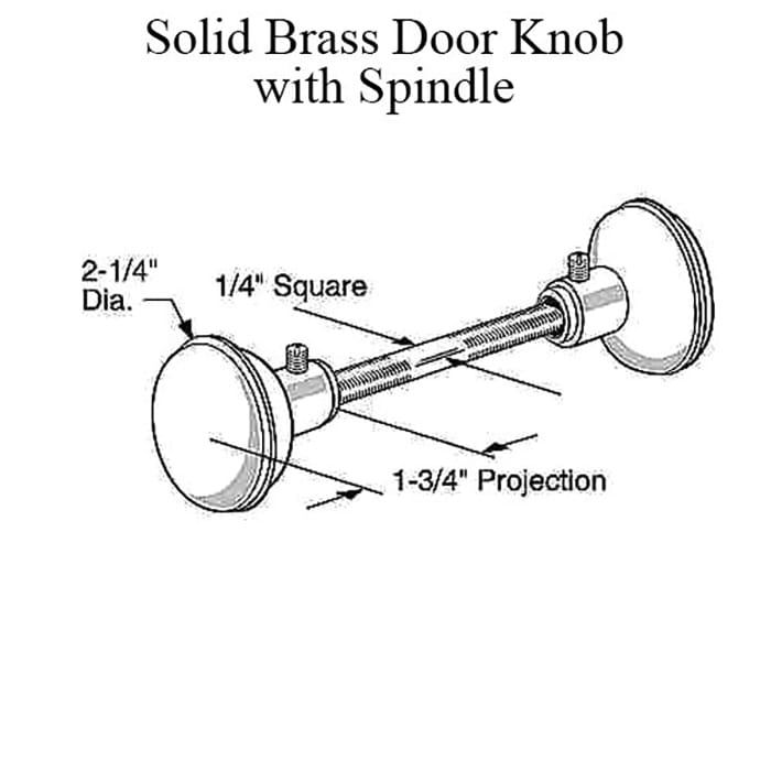 Brass Plated Door Knob - Brass Plated Door Knob