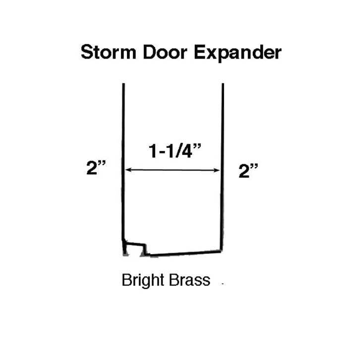 Storm Door Expander for 1.25 Inch Thick Storm Doors - Storm Door Expander for 1.25 Inch Thick Storm Doors