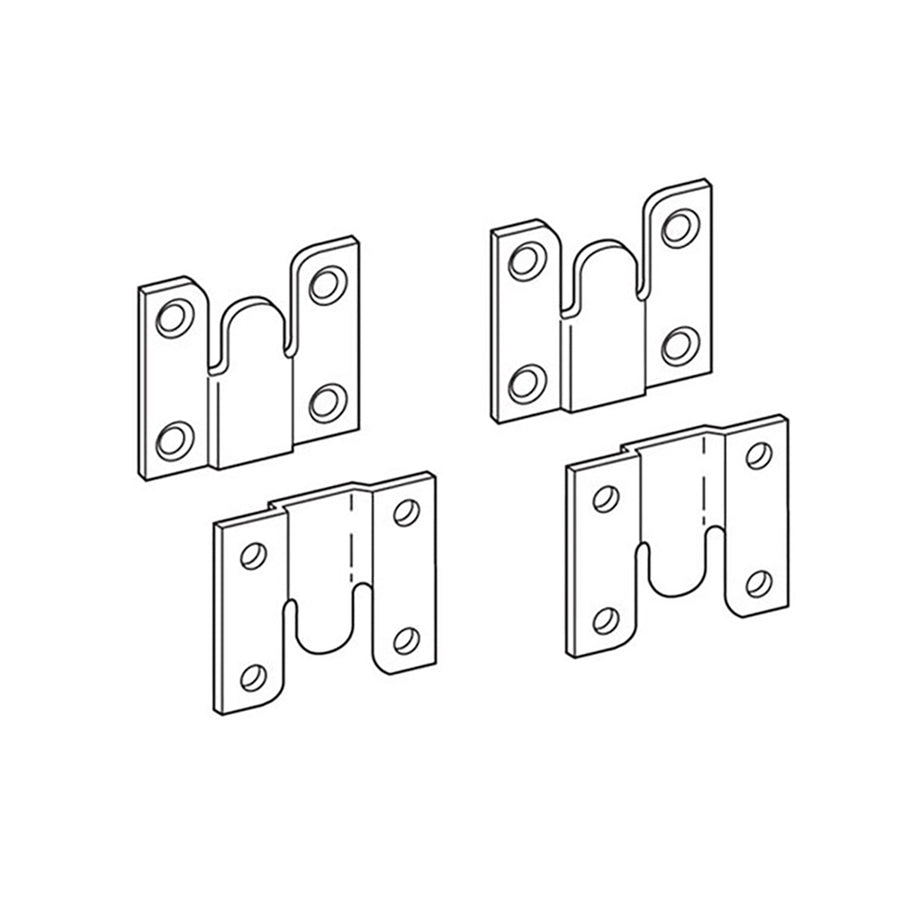 Steel Picture or Mirror Hangers - 4 Pack (2 Pairs) - Steel Picture or Mirror Hangers - 4 Pack (2 Pairs)