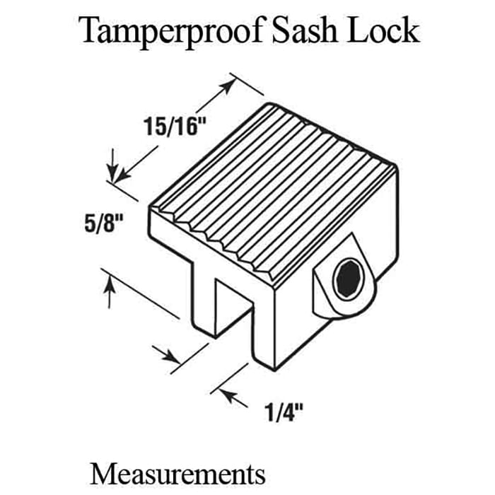 Sash Lock - Tamper Proof, 2-Pack - Choose Color - Sash Lock - Tamper Proof, 2-Pack - Choose Color