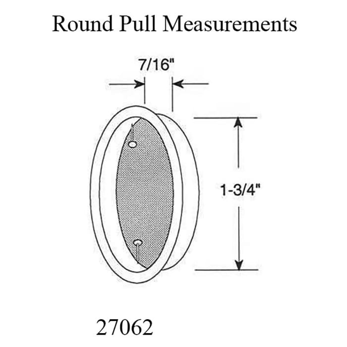 Closet Door Pull 1.75 Inch Diameter - Closet Door Pull 1.75 Inch Diameter