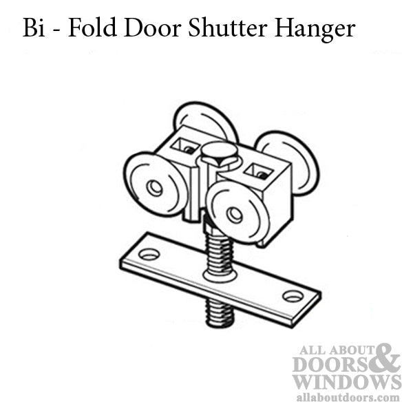 Multi-Fold Shutter Hanger, Short Bolt - Multi-Fold Shutter Hanger, Short Bolt