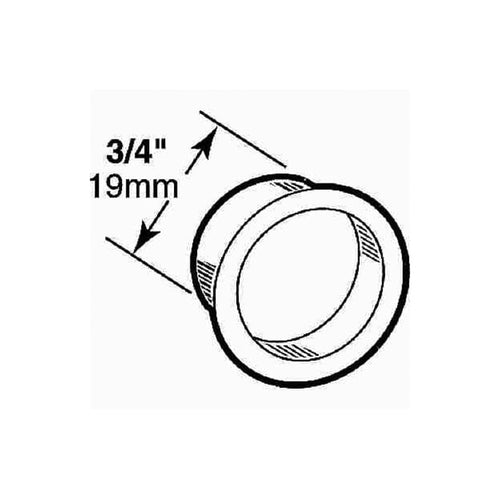 Bypass Door Finger Pull Steel 0.75 Inch Diameter - Bypass Door Finger Pull Steel 0.75 Inch Diameter