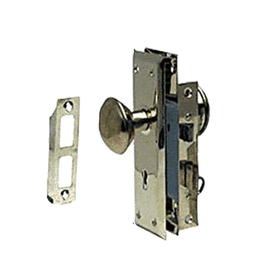 Caselock - Mortise Assembly 2-1/4 BS, Keyed - Brass - Caselock - Mortise Assembly 2-1/4 BS, Keyed - Brass