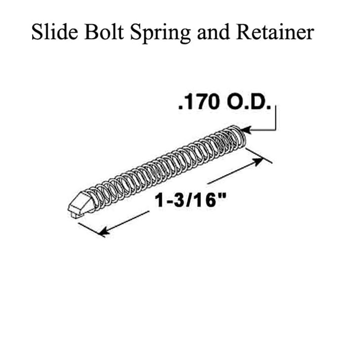 1-3/16 Inch Slide Bolt Spring with Retainer - 1-3/16 Inch Slide Bolt Spring with Retainer