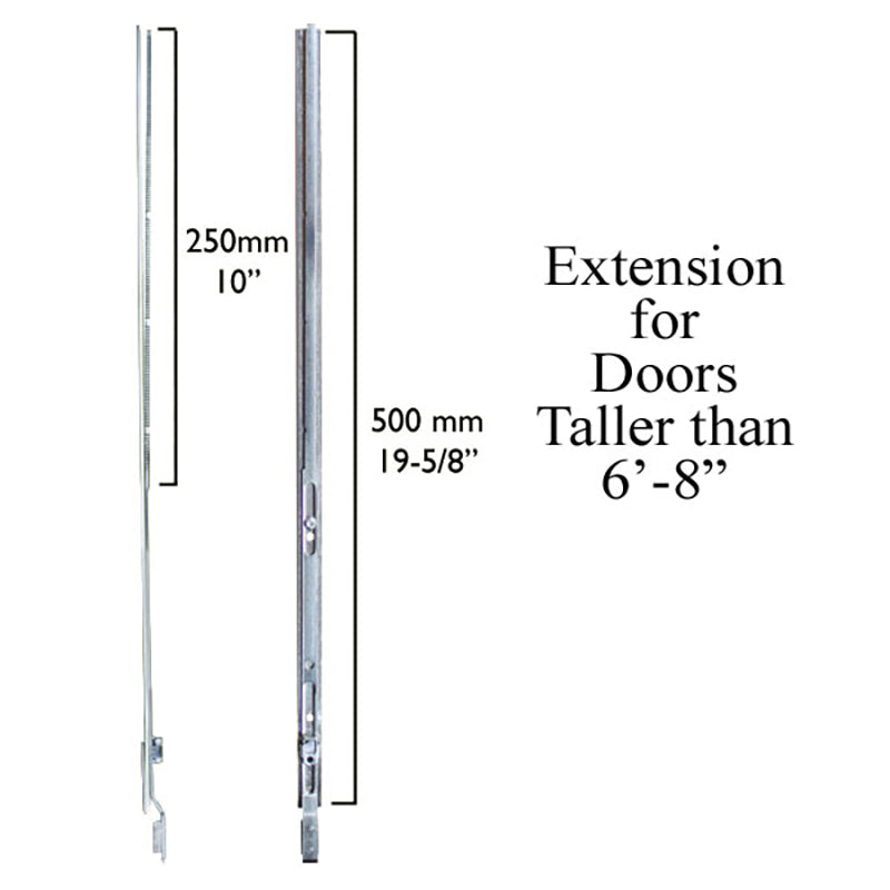 Shootbolt 500mm Extension for doors taller than  6 foot 8 inches - Shootbolt 500mm Extension for doors taller than  6 foot 8 inches