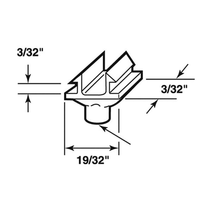 Pin Cap / Guide, H-Shape, Plastic -  Each - Pin Cap / Guide, H-Shape, Plastic -  Each