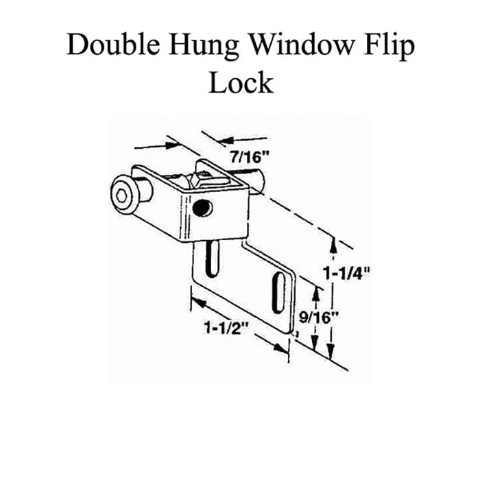 Sliding Window Push-Bolt Lock - Choose Color - Sliding Window Push-Bolt Lock - Choose Color