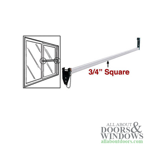 4 Foot Patio Door Security Bar - 4 Foot Patio Door Security Bar
