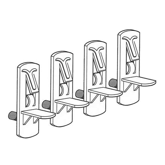 Peg - Shelf Support - 5mm Peg - 5/8 In Shelf - clear