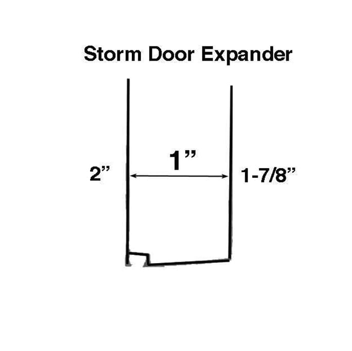 Storm Door Expander for 1 Inch Thick Storm Doors - Storm Door Expander for 1 Inch Thick Storm Doors