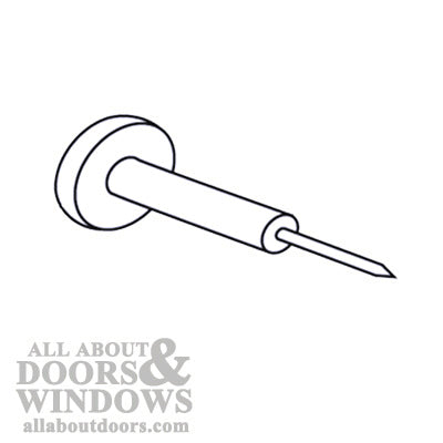 5/8 Inch Window Grid Retainer Pin - Clear Plastic – Door and Window Parts