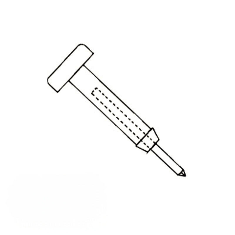 1 Inch Window Grid Retainer Pin - Clear Plastic - 1 Inch Window Grid Retainer Pin - Clear Plastic