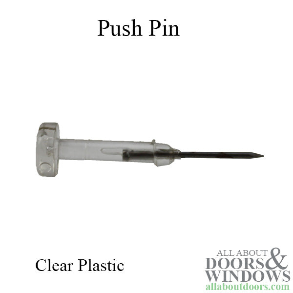 1-1-4 Inch Window Grid Retainer Pin - Clear Plastic – Door and Window Parts