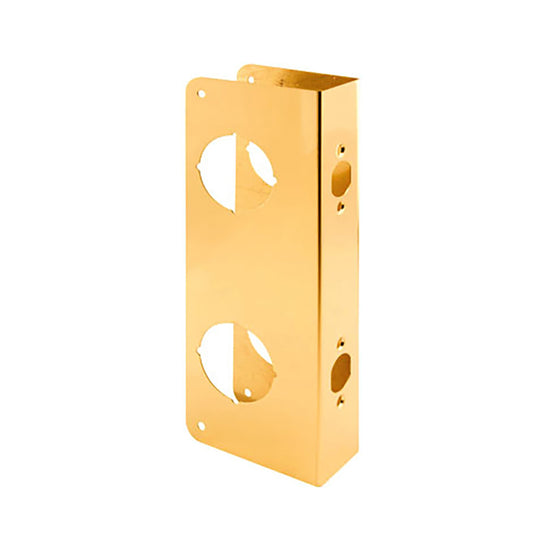 1-3/4 Inch Door Reinforcer, 2-3/8 Inch Backset - Polished Brass