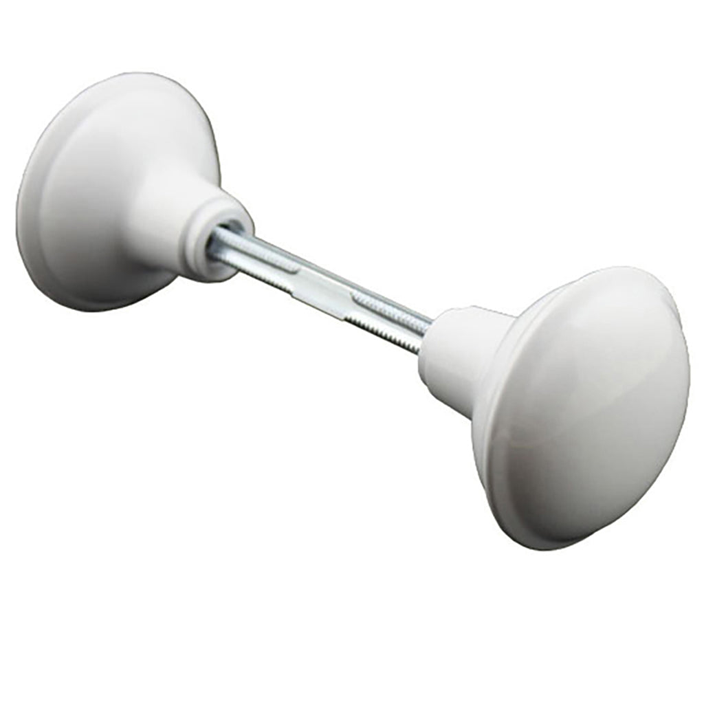 Knobs for Lockset - 2-1/4 Inch Spindle - White - Knobs for Lockset - 2-1/4 Inch Spindle - White