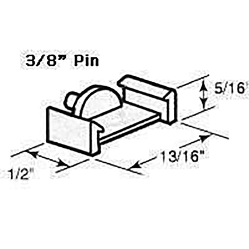 Window Parts: Grille / Grid Clip, 3/8 tall Insert, Clear Plastic 8728 ...