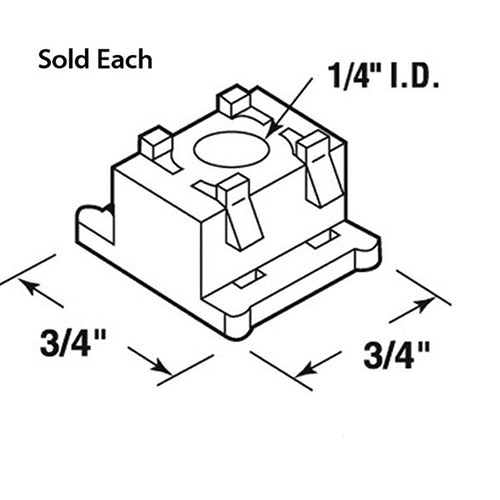 Alliance Pin Cap/Guide, H-Shape, Plastic - Sold Individually - Alliance Pin Cap/Guide, H-Shape, Plastic - Sold Individually