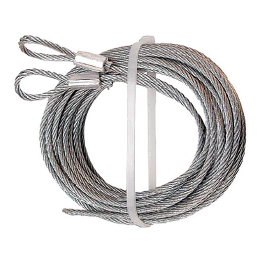 Steel Extension Cable For Garage Door 12 Foot Cable 1/8th Inch Diameter Cable