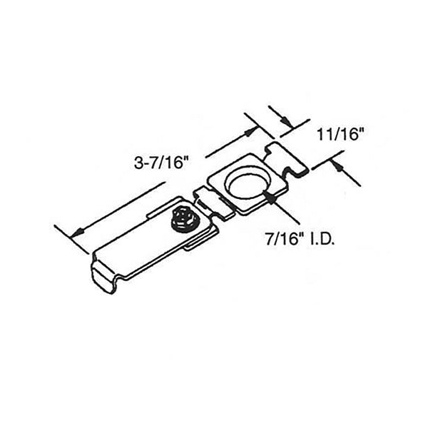 Johnson Bracket, Top Pivot, Wood Bifolding Door - Johnson Bracket, Top Pivot, Wood Bifolding Door