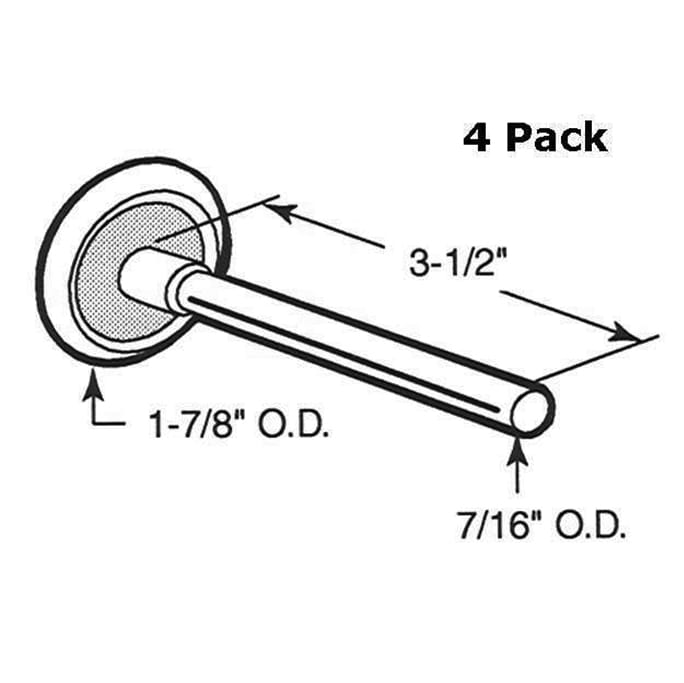 Roller - Standard - Nylon - 1 7/8 wheel - 4 Pack - Roller - Standard - Nylon - 1 7/8 wheel - 4 Pack