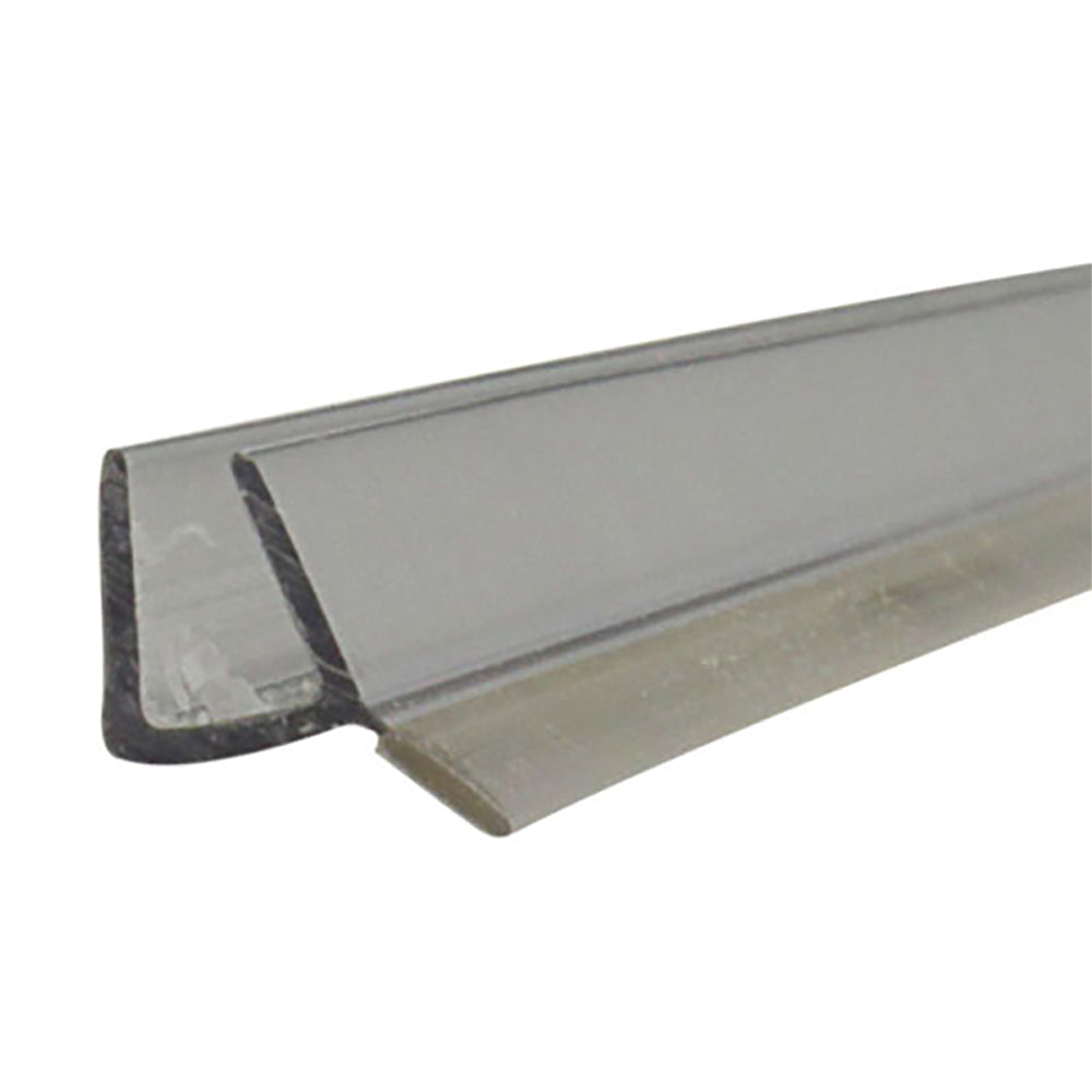 Co-Extruded Dual Durometer PVC Seal and Wipe for Shower Doors with 1/4