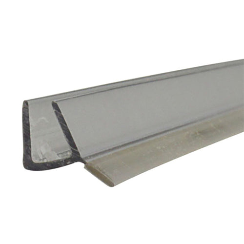 Co-Extruded Dual Durometer PVC Seal and Wipe for Shower Doors with 1/4
