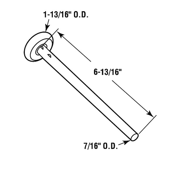 Heavy-Duty Garage Roller with 1-7/8 Inch Steel Wheel and Long Stem - Heavy-Duty Garage Roller with 1-7/8 Inch Steel Wheel and Long Stem