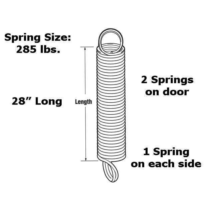 Extension Spring, Overhead Garage Door, 28 - 285 lb - Extension Spring, Overhead Garage Door, 28 - 285 lb