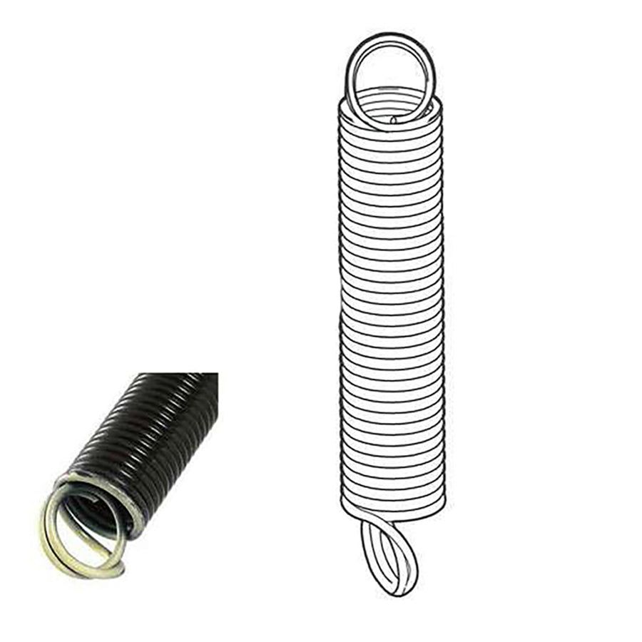 Extension Spring - 170 lbs Capacity - Yellow - Extension Spring - 170 lbs Capacity - Yellow