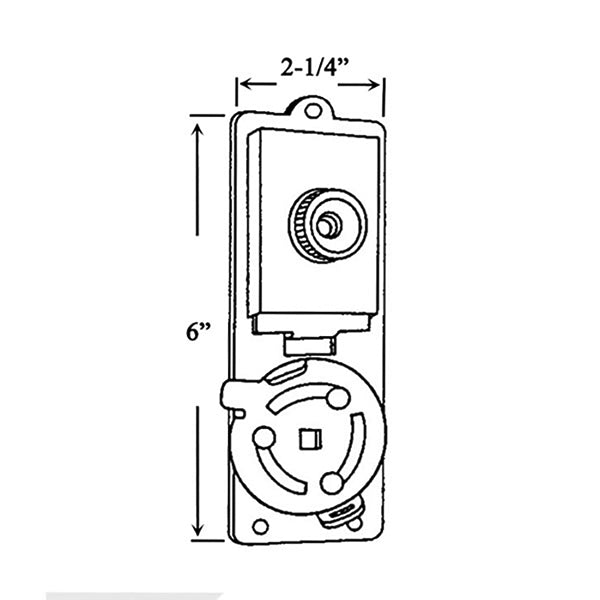 Night Latch Deadbolt Lock - Steel - Night Latch Deadbolt Lock - Steel