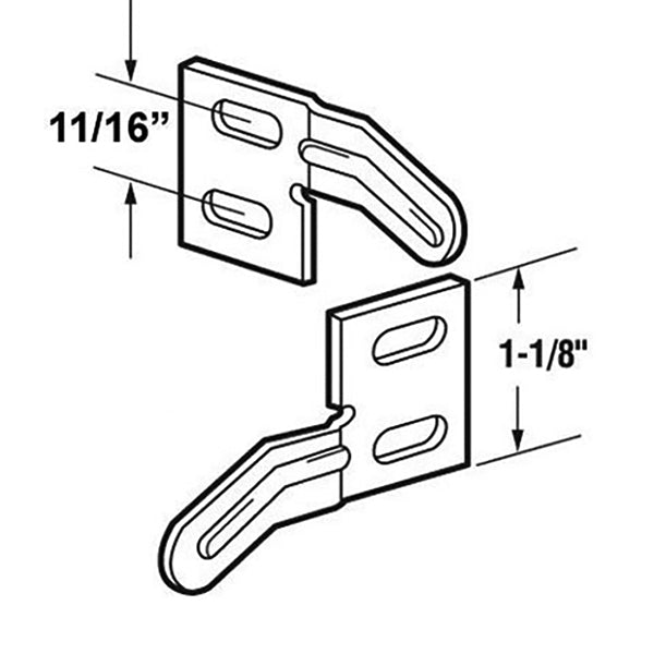Aligner, Bi-Fold Door, Surface Mount - 11/16 inch - Aligner, Bi-Fold Door, Surface Mount - 11/16 inch