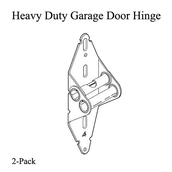 3 Inch Standard No. 4 Hinge for Rollers with 7/16 Inch Stem Diameter for Garage Doors - 3 Inch Standard No. 4 Hinge for Rollers with 7/16 Inch Stem Diameter for Garage Doors